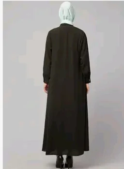 Mallika Women Modest Wear Front Open Abaya Burkha for Everyday use
- S, Olive