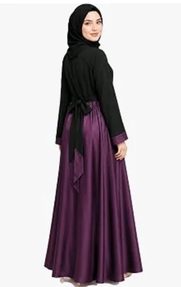 Mehar Hijab Nia Abaya with Hijab Shwal for Women| Elegant Modest Islamic Wear
- 2XL, Wine