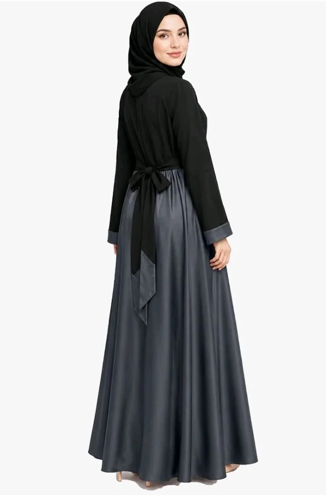 Mehar Hijab Nia Abaya with Hijab Shwal for Women| Elegant Modest Islamic Wear
- 3XL, Grey