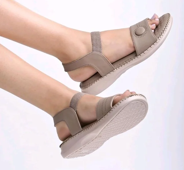Shoetopia Women’s Comfort Sandals | Lightweight Casual Flats with Soft Sole & Ankle Strap for Daily FootWear