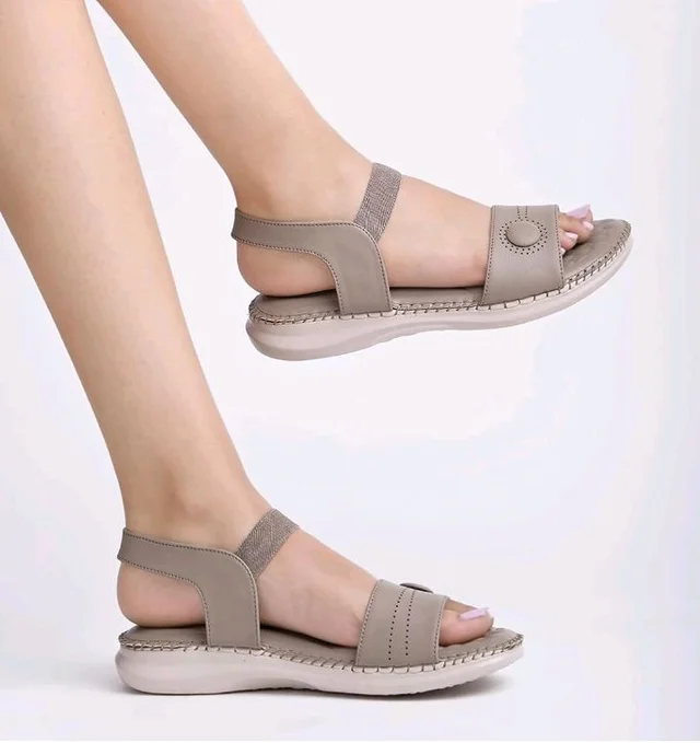 Shoetopia Women’s Comfort Sandals | Lightweight Casual Flats with Soft Sole & Ankle Strap for Daily FootWear
