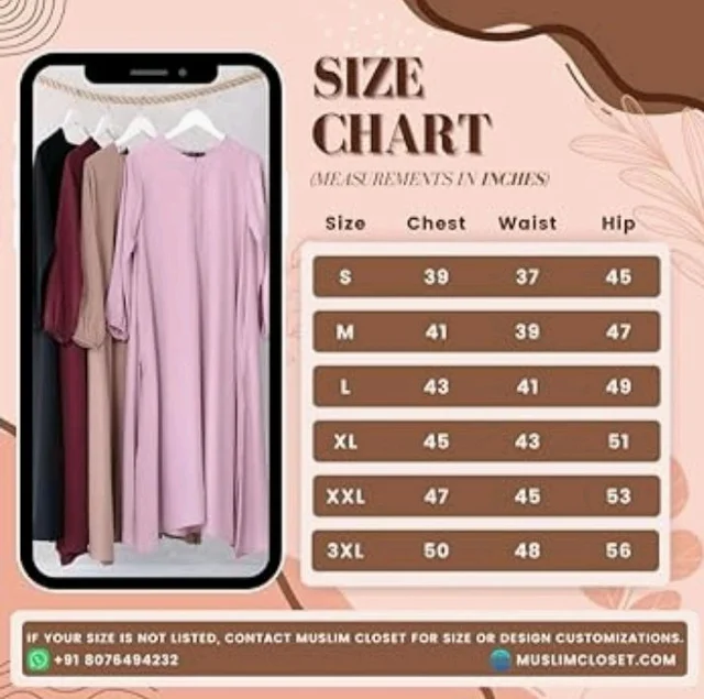 Two Pieces Abaya Dress with Elasticated Sleeves made with Nida Matte Fabric - Knee length Burqa for Women and Girls
- 2XL, Burgundy