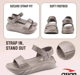 ASIAN Indigo-32 Women’s Casual Platform Sandals with Adjustable Strap | Lightweight EVA Sandals with Comfortable Cushioning Footbed for Travel