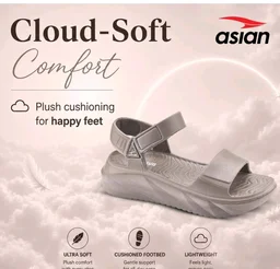 ASIAN Indigo-32 Women’s Casual Platform Sandals with Adjustable Strap | Lightweight EVA Sandals with Comfortable Cushioning Footbed for Travel