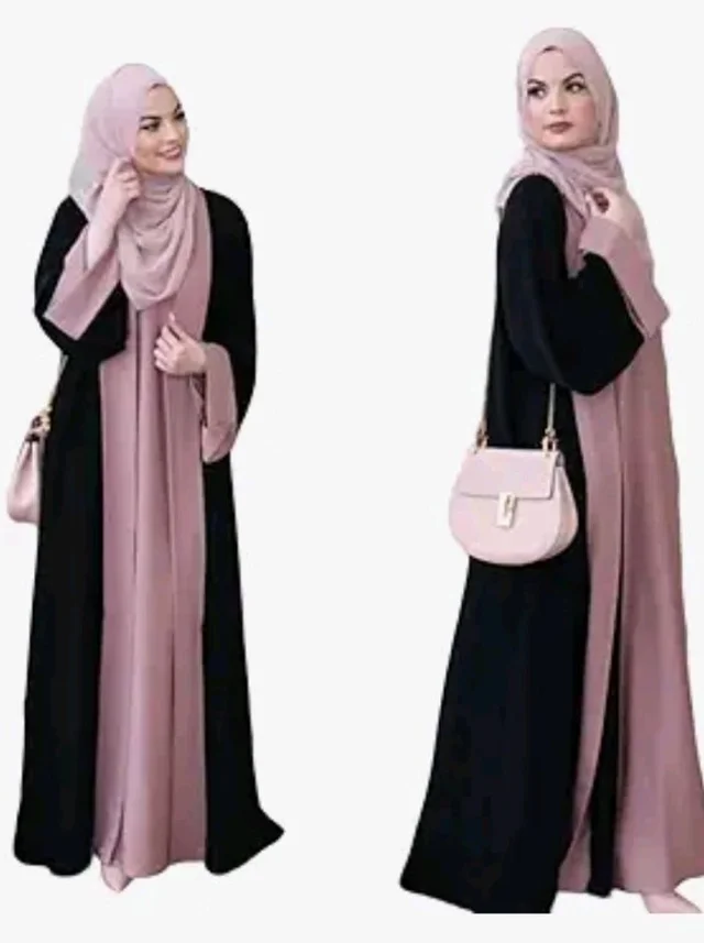 Shrug design burqa design for up to 65kg body wieght. NO DUPATTA
- 2XL, Black Baby pink