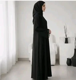Women Firdous Fabric Solid Abaya Burqa | Long Sleeve | Classic Fit | Without Dupatta
- S, Black
