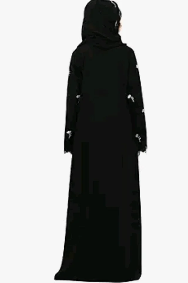Women’s CEY Fabric Classic Hand Embroidered A-Line Abaya (BT-EAB-003)
- M, Black