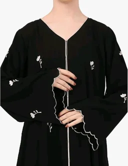 Women’s CEY Fabric Classic Hand Embroidered A-Line Abaya (BT-EAB-003)
- M, Black