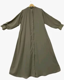 Mallika Women Modest Wear Front Open Abaya Burkha for Everyday use
- L, Khaki