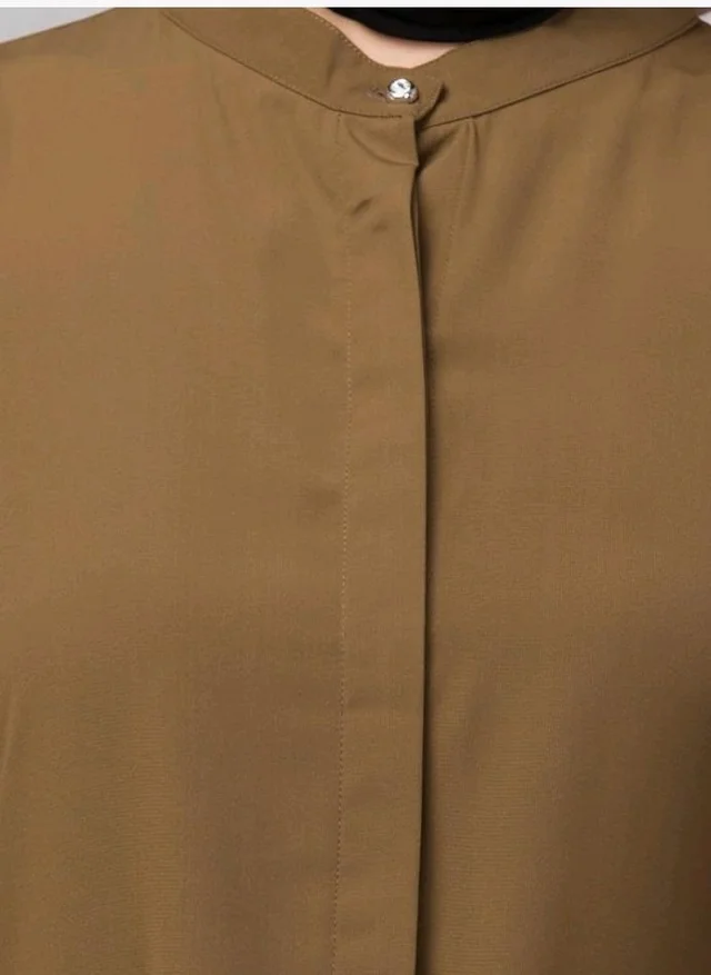 Mallika Women Modest Wear Front Open Abaya Burkha for Everyday use
- L, Gold Brown