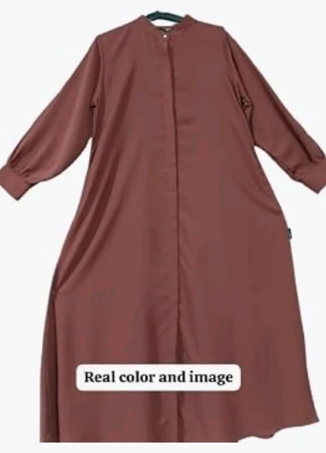Mallika Women Modest Wear Front Open Abaya Burkha for Everyday use
- M, Rust