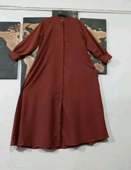 Mallika Women Modest Wear Front Open Abaya Burkha for Everyday use
- M, Rust