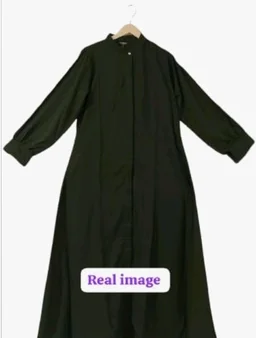 Mallika Women Modest Wear Front Open Abaya Burkha for Everyday use
- 2XL, Olive