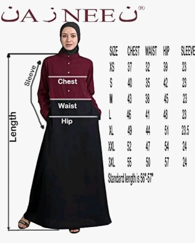 Mallika Women Modest Wear Front Open Abaya Burkha for Everyday use
- 2XL, Olive