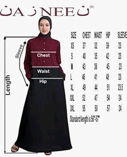 Mallika Women Modest Wear Front Open Abaya Burkha for Everyday use
- 2XL, Navy