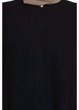 Mallika Women Modest Wear Front Open Abaya Burkha for Everyday use
- 2XL, Black