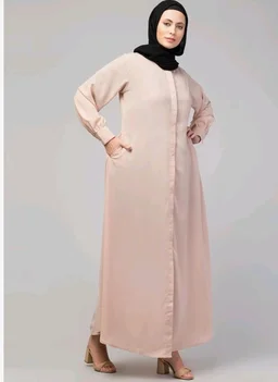 Mallika Women Modest Wear Front Open Abaya Burkha for Everyday use
- S, Light Skin