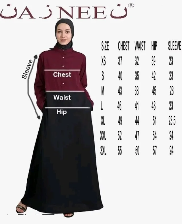 Mallika Women Modest Wear Nida Matt Front Open Zipper Abaya Burkha for Everyday use
- 2XL, Olive