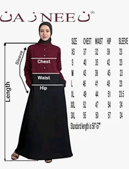 Mallika Women Modest Wear Nida Matt Front Open Zipper Abaya Burkha for Everyday use
- L, Brown