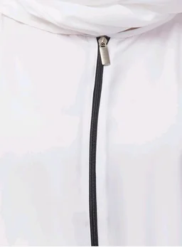Mallika Women Modest Wear Nida Matt Front Open Zipper Abaya Burkha for Everyday use
- 2XL, White