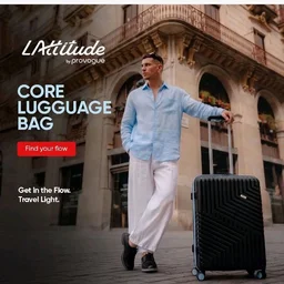 Visit the LAttitude By Provogue Store
3.7 out of 5 stars 91
Core Set of 3 Trolley Bags Cabin + Medium + Large Polypropylene Hard Suitcase, 8 Spinner Wheels, Recessed Number Lock, Luggage for Men & Women Midnight Black/Arctic Blue
100+ bought in past month