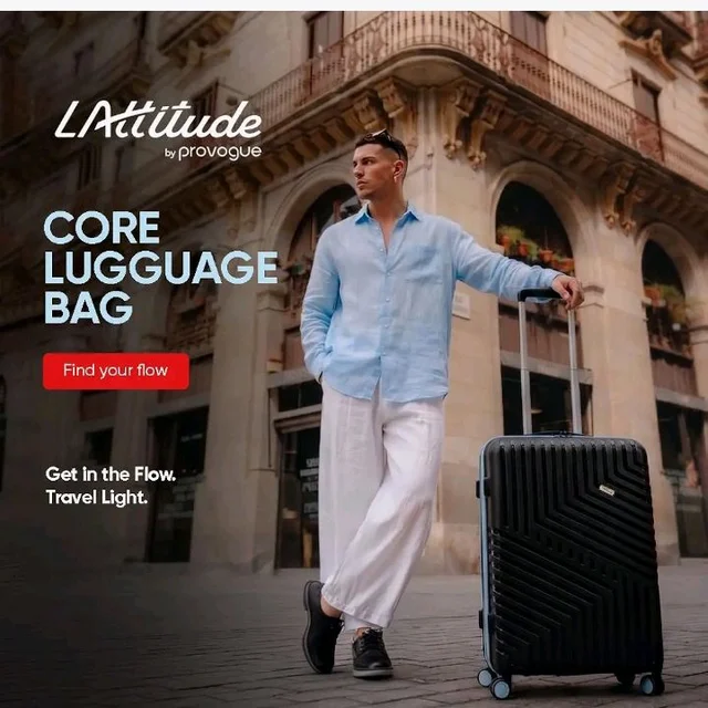 Visit the LAttitude By Provogue Store
3.7 out of 5 stars 91
Core Set of 3 Trolley Bags Cabin + Medium + Large Polypropylene Hard Suitcase, 8 Spinner Wheels, Recessed Number Lock, Luggage for Men & Women Midnight Black/Arctic Blue
100+ bought in past month