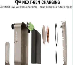 DAILY OBJECTS DailyObjects Loop Qi2 Certified 10000 Mah Mag-Safe Compatible Aluminium Wireless Power Bank|Fast Charging| Compatible with Samsung/OnePlus/iPhone 12/13/14/15/16/17/Pro Max|Pocket Size (Titanium)