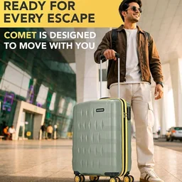 Aristocrat Comet Cabin Polycarbonate Hard Case 8-Wheel Trolley Bag, Green
Durable Case, Lightweight, Combination Lock, Sturdy Zipper, Compact Travel Luggage, Spacious Interior, 3-Year Global Warranty
900+ bought in past month