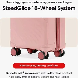 Meridian Cabin Suitcase 55 cm 20 inch Polypropylene Hard Trolley, 8 Spinner Wheels, 2-Pocket Convipack, Recessed Number Lock, Carry-On for Men & Women Blossom Pink/Megenta Pink
100+ bought in past month