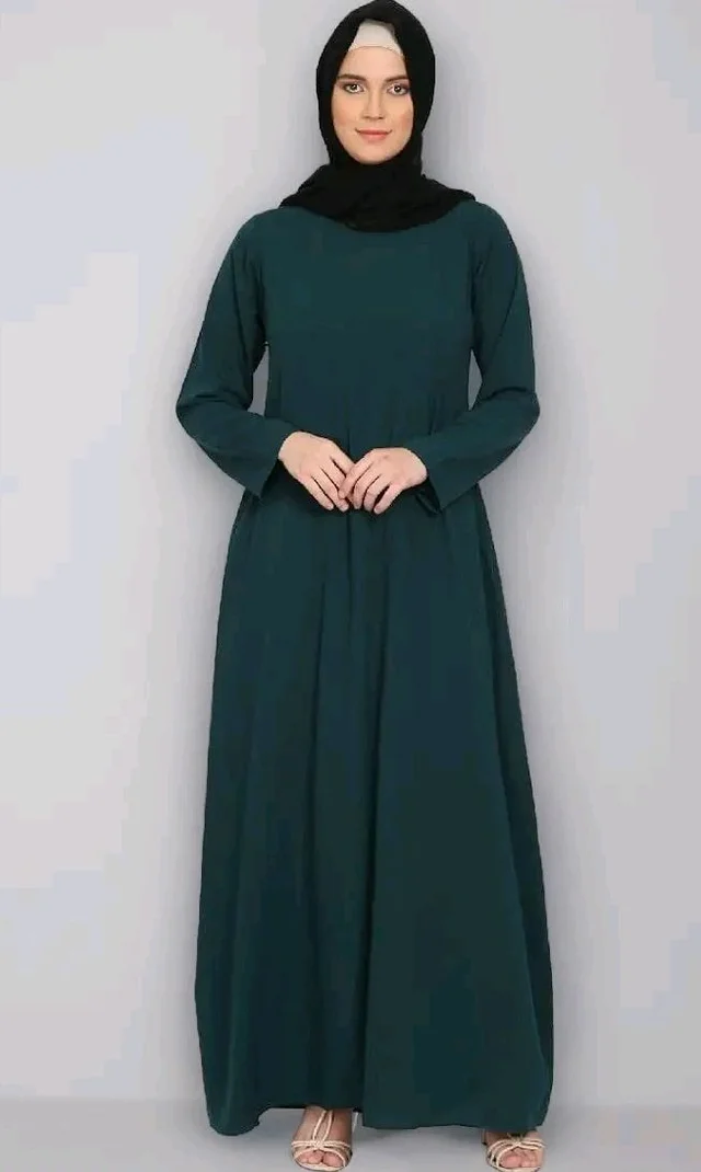 Women’s A-Line Inner Abaya Dress With Side Pocket (BT-ALA- 002)
- 2XL, Botel Green