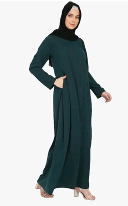 Women’s A-Line Inner Abaya Dress With Side Pocket (BT-ALA- 002)
- 2XL, Botel Green