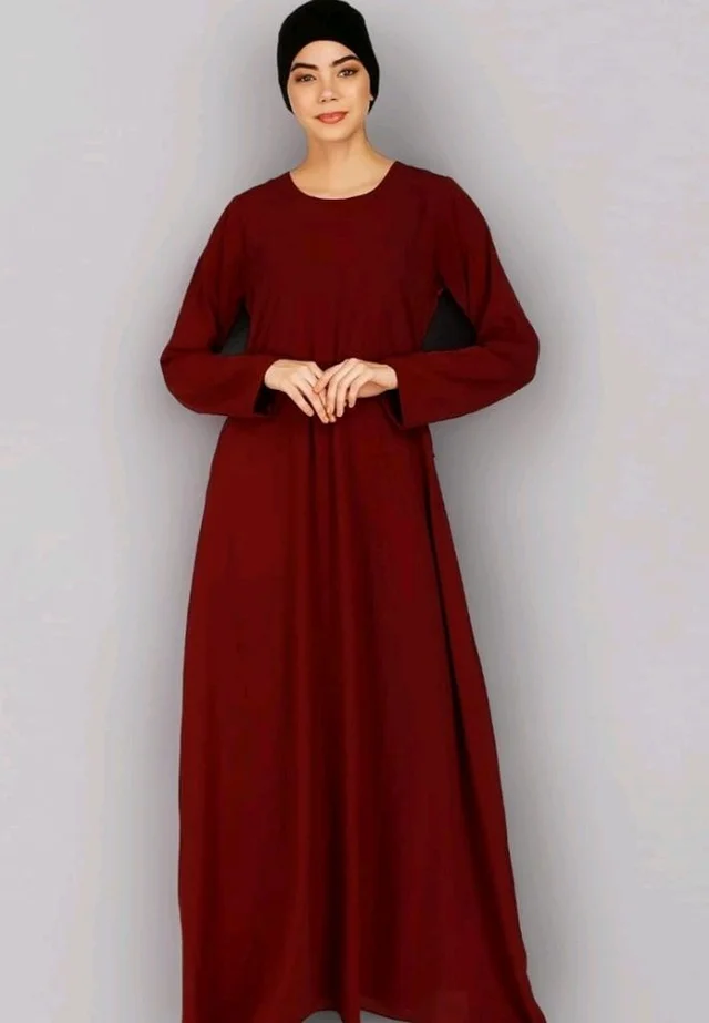 Women’s A-Line Inner Abaya Dress With Side Pocket (BT-ALA- 002)
- S, Maroon
