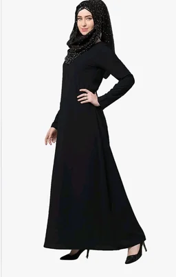 Women’s A-Line Inner Abaya Dress With Side Pocket (BT-ALA- 002)
- S, Black