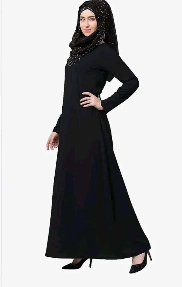 Women’s A-Line Inner Abaya Dress With Side Pocket (BT-ALA- 002)
- S, Black