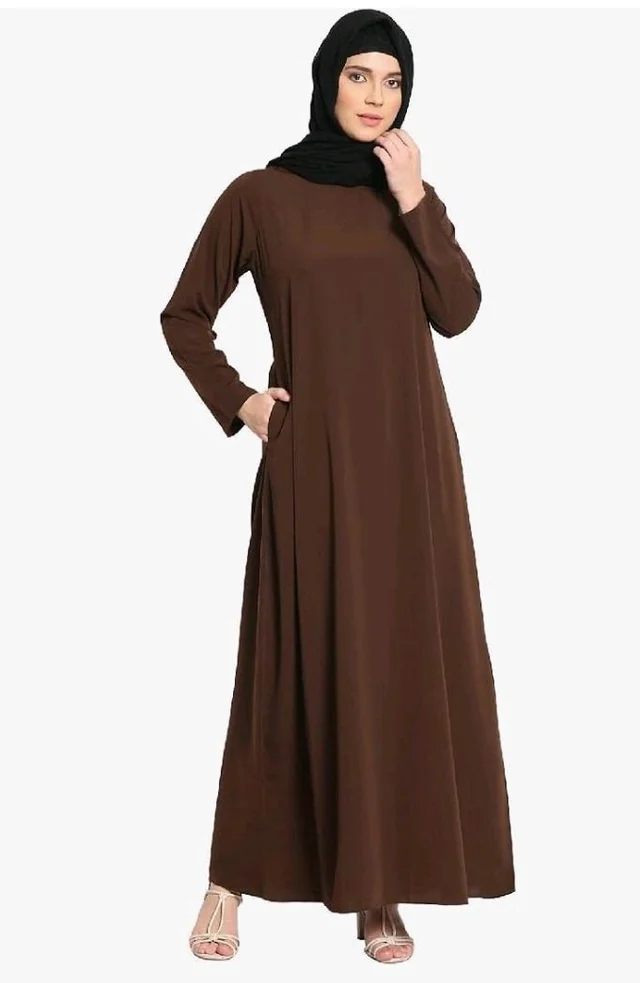 Women’s A-Line Inner Abaya Dress With Side Pocket (BT-ALA- 002)
- 2XL, Coffee Brown
