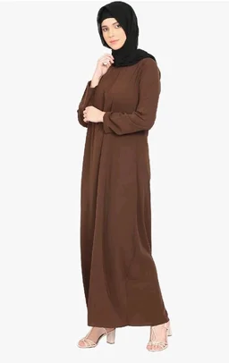 Women’s A-Line Inner Abaya Dress With Side Pocket (BT-ALA- 002)
- 2XL, Coffee Brown