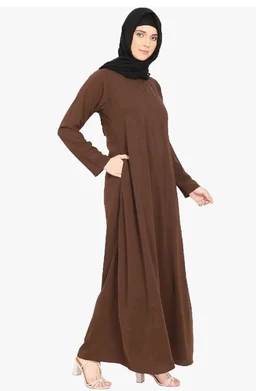 Women’s A-Line Inner Abaya Dress With Side Pocket (BT-ALA- 002)
- 2XL, Coffee Brown