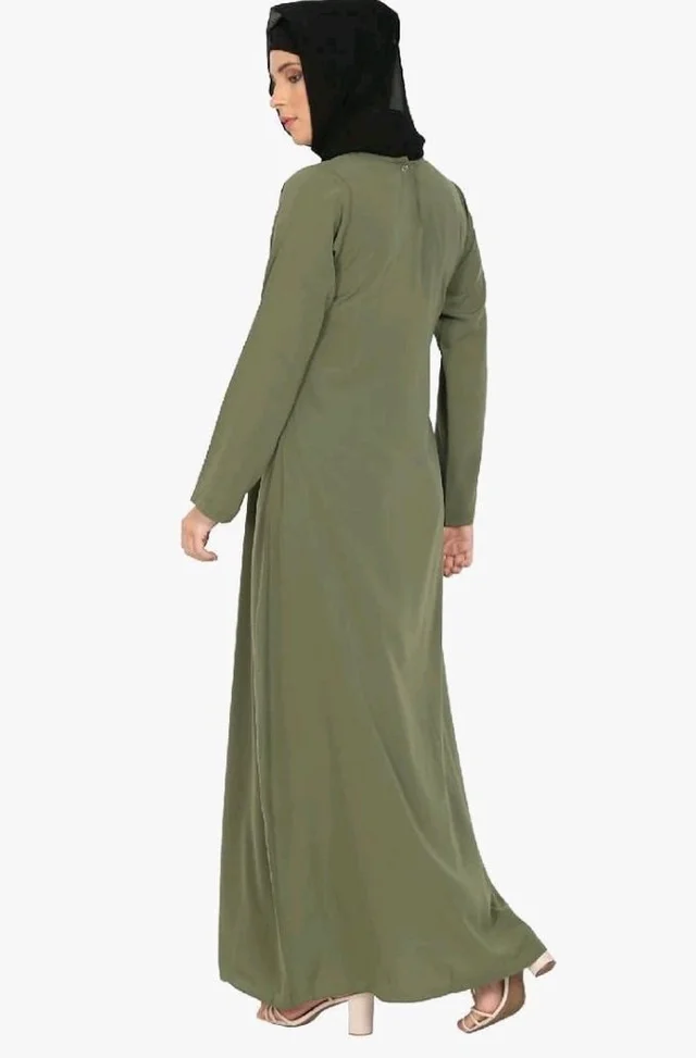 Women’s A-Line Inner Abaya Dress With Side Pocket (BT-ALA- 002)
- L, Jade Green