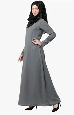 Women’s A-Line Inner Abaya Dress With Side Pocket (BT-ALA- 002)
- M, Grey