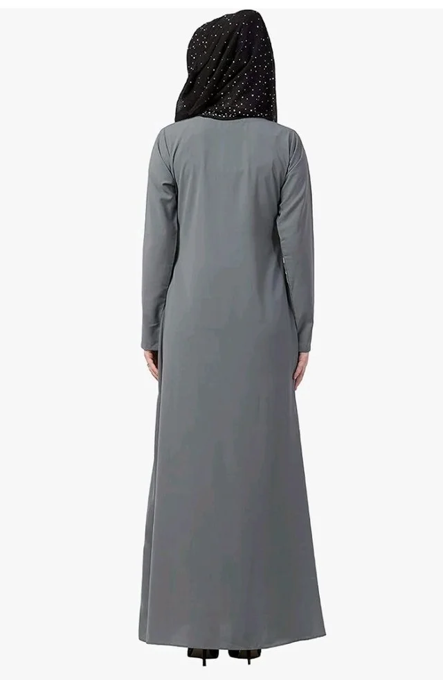 Women’s A-Line Inner Abaya Dress With Side Pocket (BT-ALA- 002)
- M, Grey