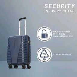Aristocrat Airpro 8-Wheel Cabin Size Hard Case Trolley Bag, Poseidon Blue
Durable Polypropylene Case, Lightweight, Combination Lock, Sturdy Zipper, Compact Travel Luggage, 3-Year Global Warranty
2K+ bought in past month