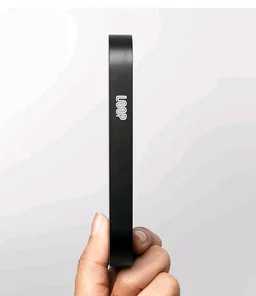 DailyObjects Loop Universal Aluminium Power Bank|10000 Mah|Fast Charging Output 20W | Compatible with Samsung/OnePlus/iPhone 12/13/14/15/16/17/Pro Max/Airpods|Pocket Size|LED Battery Display (Black)