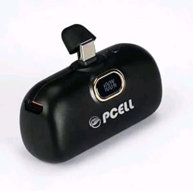 Powerpod 5000mAh 22.5W Fast Charging Nano Powerbank, in-Built Type C Input/Output Pin, Type C PD Output, LED Battery Indicator, Compatible with Type C Smartphone, iPhone (Matte Black)