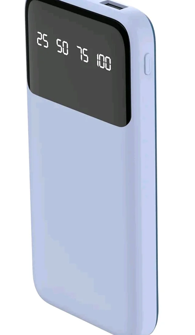 E GATE 105P Powerbank 10000mAh Fast Charging | Built-in Lightening & Type C Cable for iPhone, Android, TWS etc| Multi Device 22.5W Power Bank 5-in-1 Charger | USB X 2, Type C X 2 & Lightening (Blue)