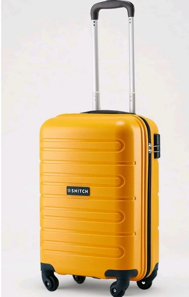 SNITCH Loop Cabin Size Yellow Polypropylene Hard Travel Suitcase - Trolley Bag Small & Luggage with 4 Wheels, Secure Lock & Free Shoe Bag
200+ bought in past month