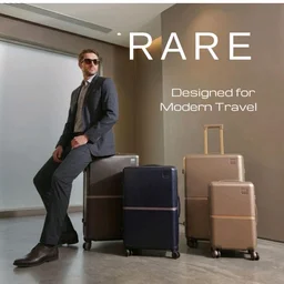 Rare Tony Cabin Size Beige Hard Trolley Bag Polycarbonate Antiscratch Travel Suitcase with 8 Silent Wheels and a Sturdy TSA Lock - Luggage for Men & Women