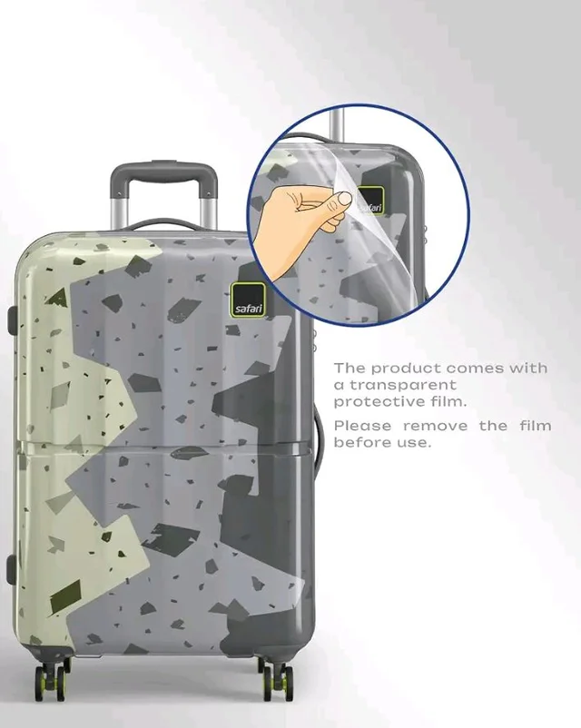 Safari Tazzo 8 Wheels 66cm Medium Size Trolley Bag, Hard Case Polycarbonate, 360º Wheeling Small Check in Luggage, Suitcase for Travel, Trolley Bags for Travel, Printed
100+ bought in past month