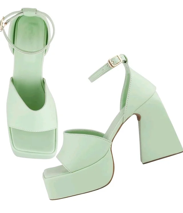 SilverArrow womens Echono Fashion Sandals|Block Heel Sandals With Ankle Closure Strap|Fusion Wear