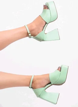 SilverArrow womens Echono Fashion Sandals|Block Heel Sandals With Ankle Closure Strap|Fusion Wear