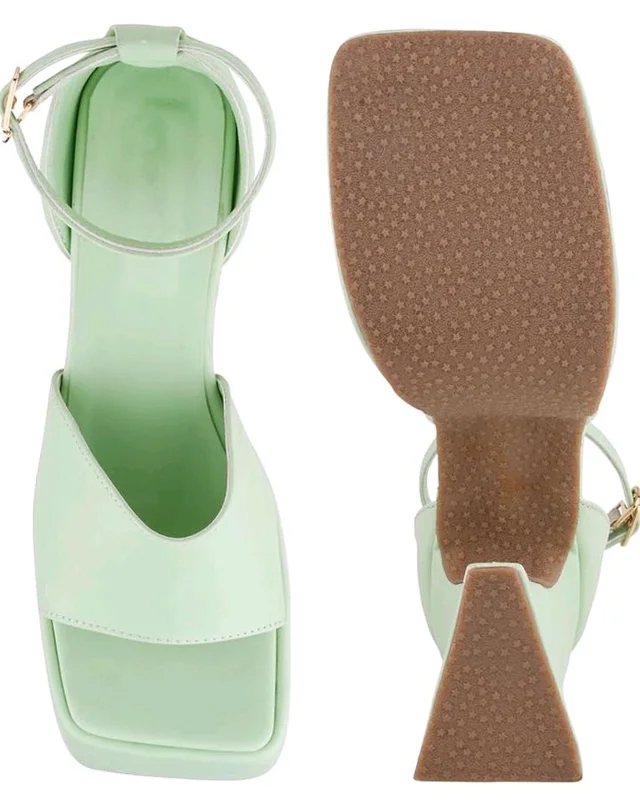 SilverArrow womens Echono Fashion Sandals|Block Heel Sandals With Ankle Closure Strap|Fusion Wear